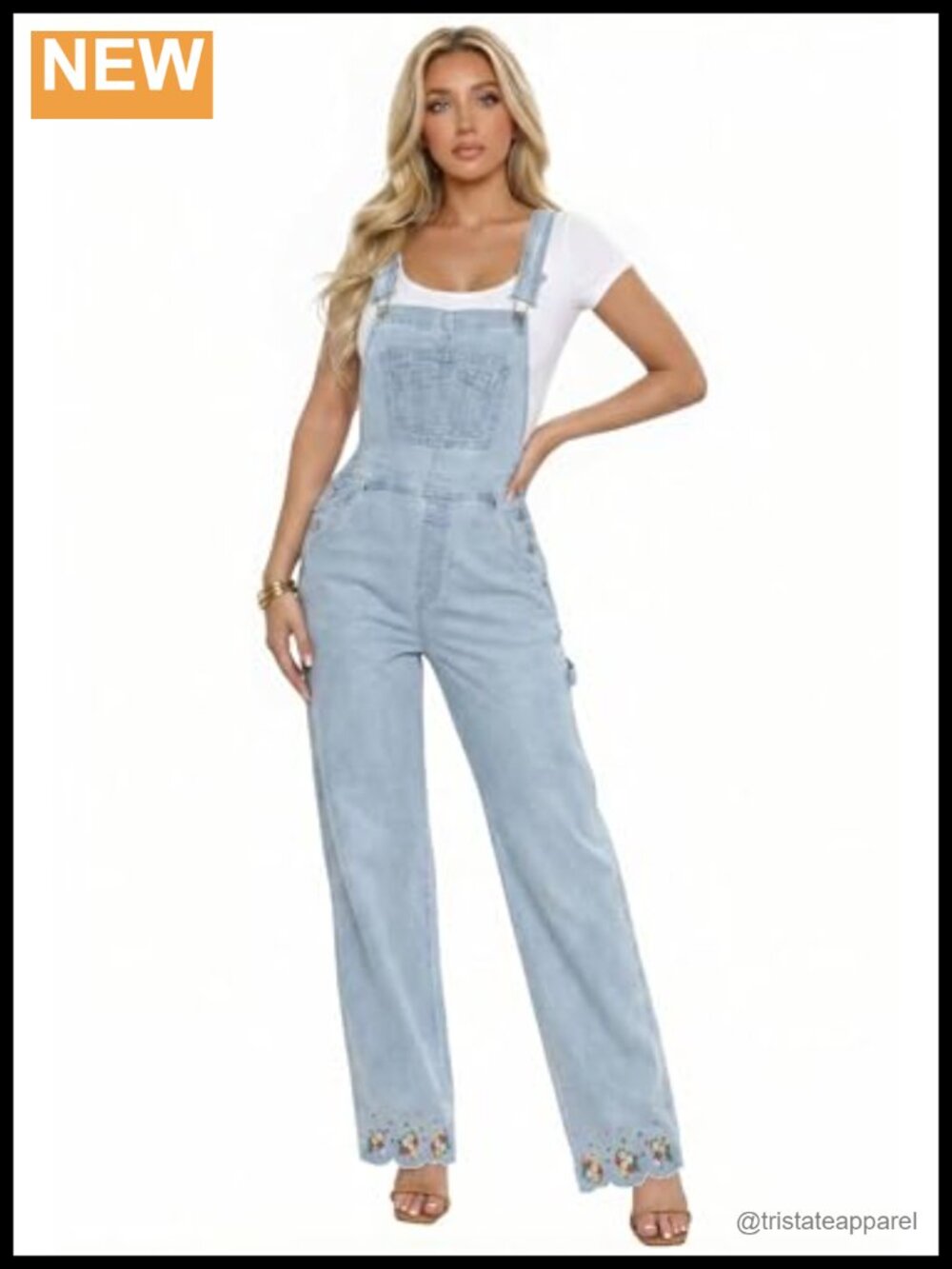 Women's Denim Jumpsuit Overalls Stretch Cotton Adjustable Straps Pockets